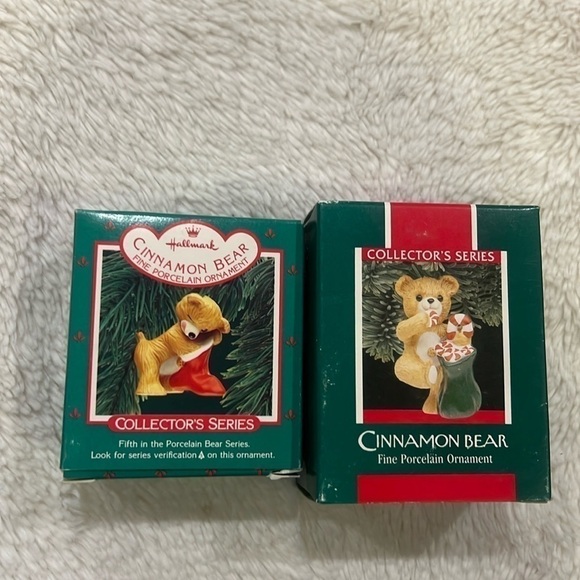 2  Vintage Hallmark Collector’s Series Cinnamon Bear Keepsake - Picture 1 of 9